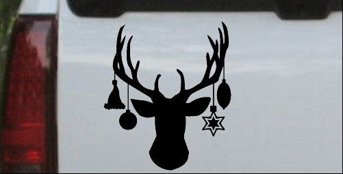 Christmas Holiday Deer with Ornaments