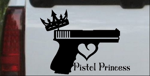 Pistol Princess with Crown and Gun for Women Girl