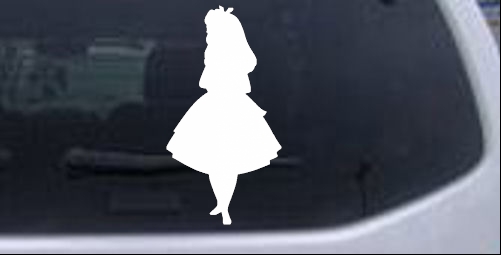 Alice in Wonderland Disney Fairytale Girlie car-window-decals-stickers