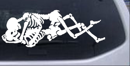 Skeleton Love Sex Skulls car-window-decals-stickers