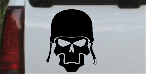 Skull with Helmet