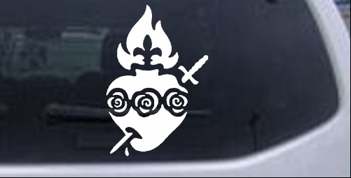 Immaculate Heart of Mary Christian car-window-decals-stickers