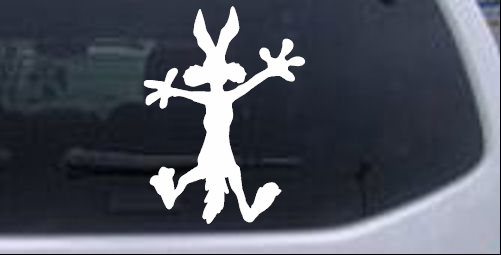 Wile E Coyote Splat For Dents Cartoons car-window-decals-stickers