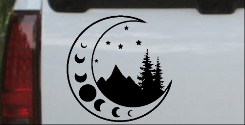 Moon Stars and Mountains