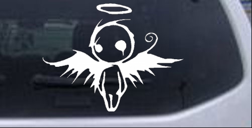 Fallen Angel Gothic Halloween car-window-decals-stickers