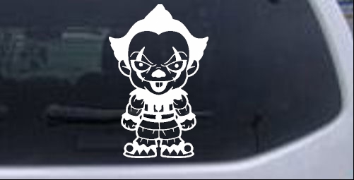 Baby Kid It Pennywise Clown Gothic Halloween car-window-decals-stickers