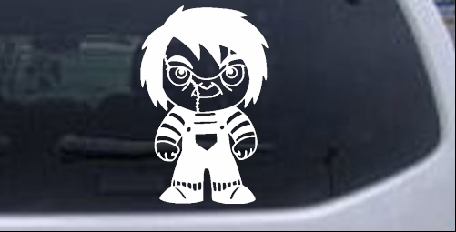 Baby Kid Chucky Doll Gothic Halloween car-window-decals-stickers