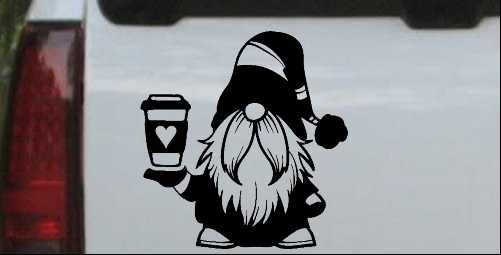 Gnome Love Coffee Heart