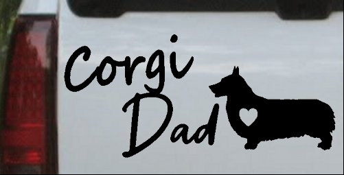 Corgi Dad Dog with Heart