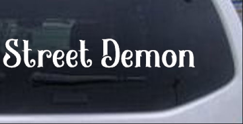 Street Demon Moto Sports car-window-decals-stickers