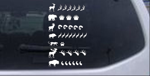 Hunting Big Game Keeping Count Hunting And Fishing car-window-decals-stickers