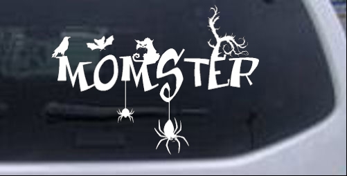 Momster Gothic Halloween car-window-decals-stickers