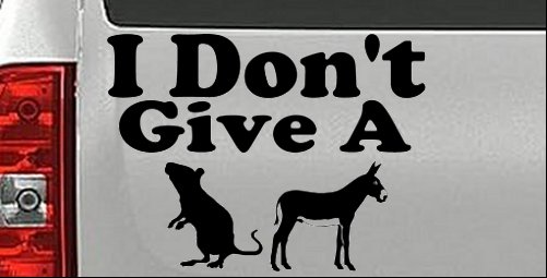 I Don't Give A Rats Culo Vinilo Coche o Camión Ventana Calcomanía Adhesiva - Imagen 3 de 32