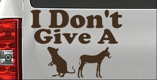 I Don't Give A Rats Culo Vinilo Coche o Camión Ventana Calcomanía Adhesiva - Imagen 29 de 32