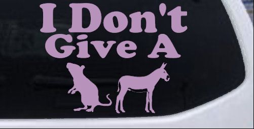 I Don't Give A Rats Culo Vinilo Coche o Camión Ventana Calcomanía Adhesiva - Imagen 27 de 32