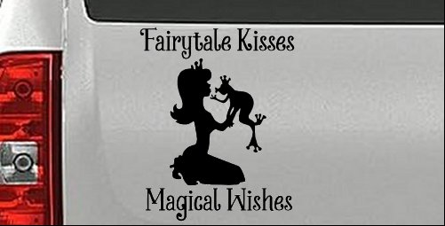 Fairytale Kisses Magical Wishes Car or Truck Window Decal Sticker
