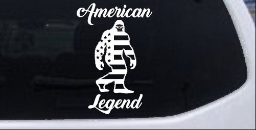 Bigfoot American Legend Car or Truck Vinyl Window Decal Sticker