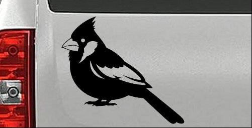 Cardinal Bird Car or Truck Vinyl Window Decal Sticker