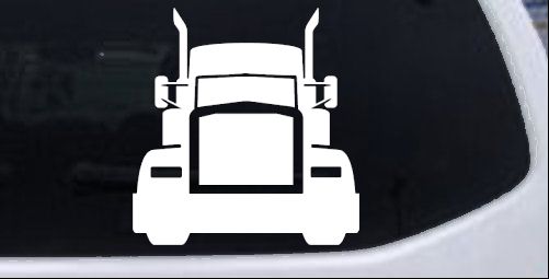 Tractor Trailer Truck Big Rig Car or Truck Vinyl Window Decal Sticker