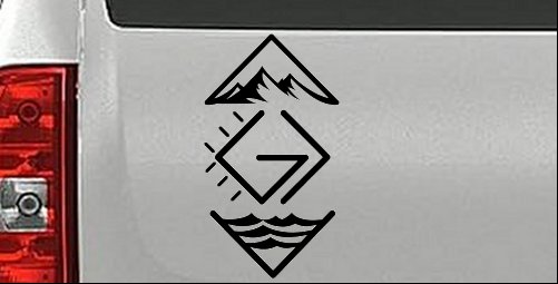 God is Greater than the Highs and Lows Christian Car or Truck Vinyl Window Decal Sticker