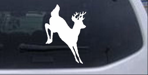 Deer shadow jumping (whole body) Hunting And Fishing car-window-decals-stickers