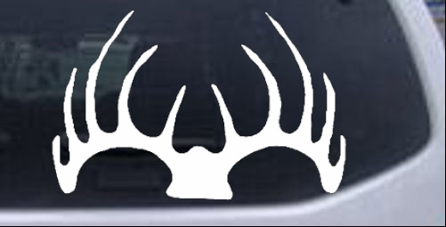 Deer horns Hunting And Fishing car-window-decals-stickers