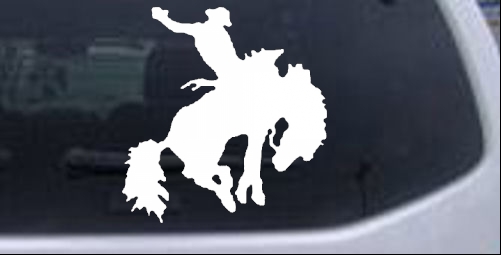 Rodeo Bronco Western car-window-decals-stickers