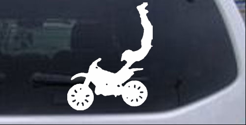 Dirtbike Trick 2 Moto Sports car-window-decals-stickers