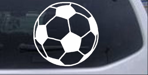 Soccer Ball  Sports car-window-decals-stickers