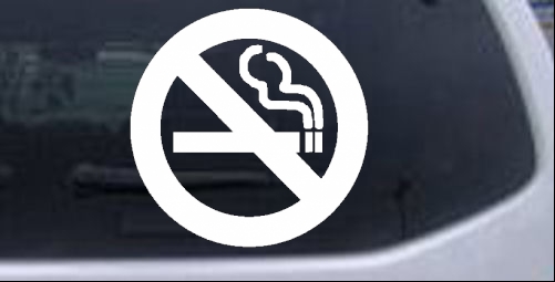 NO SMOKING Other car-window-decals-stickers