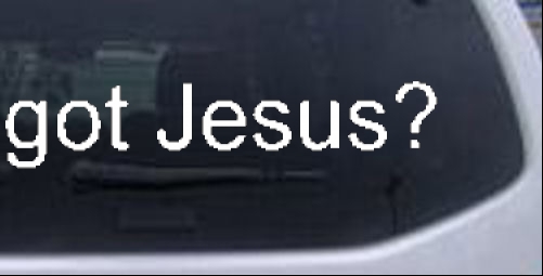 got Jesus Christian car-window-decals-stickers