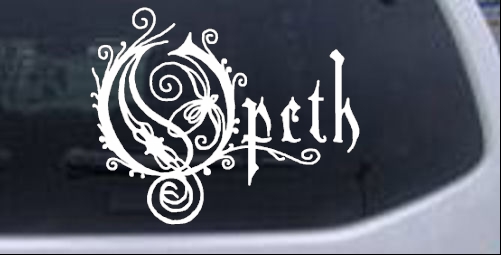 Opeth Band Logo Special Orders car-window-decals-stickers