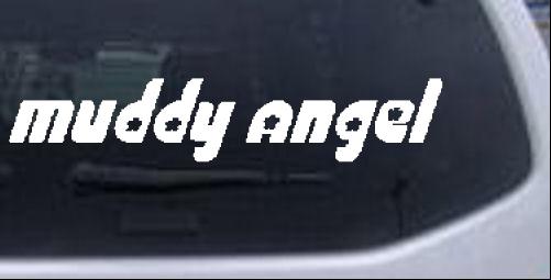Muddy Angel Moto Sports car-window-decals-stickers