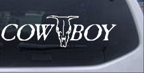 Cowboy Western car-window-decals-stickers