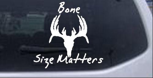 Bone Size Matters Deer Skull Special Orders car-window-decals-stickers