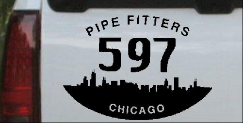 Pipe Fitters Local 597 Decal