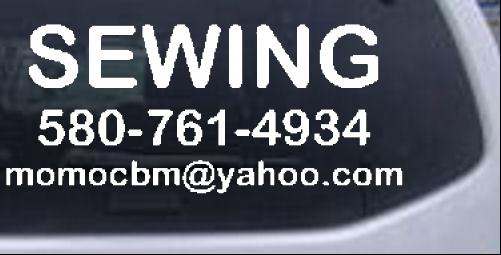 Sewing Special Orders car-window-decals-stickers