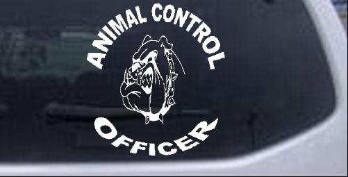 Animal Control Officer Special Orders car-window-decals-stickers