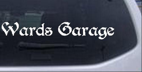 Wards Garage Special Orders car-window-decals-stickers
