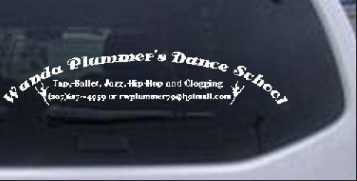 Wanda Plummers Dance School Special Orders car-window-decals-stickers