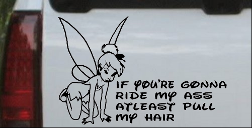 Tinkerbell If you are gonna ride my ass at least pull my hair