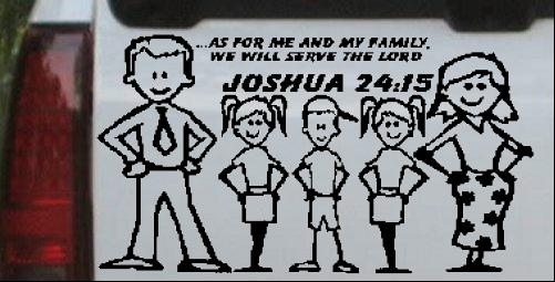 Stick Family JOSHUA 24 15 Two Girls One Boy
