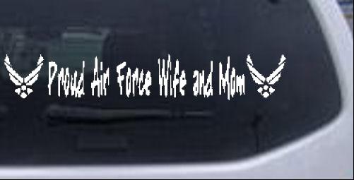Proud Air Force Wife And Mom Special Orders car-window-decals-stickers