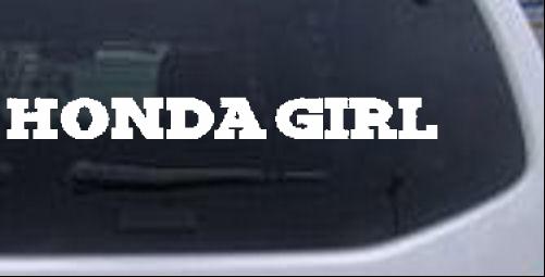 Honda Girl Girlie car-window-decals-stickers