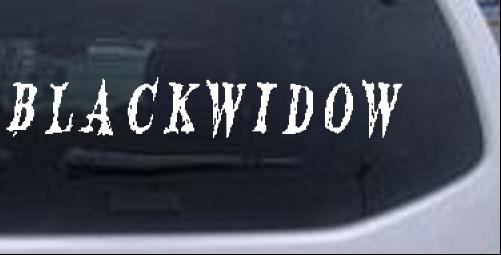 Blackwidow text only ripped font Special Orders car-window-decals-stickers