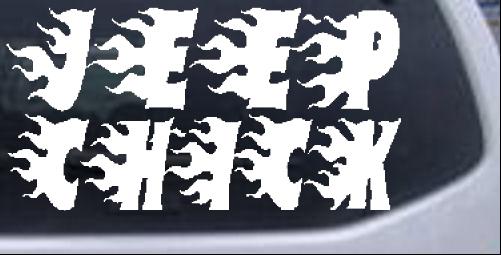 Jeep Chick Blazed Special Orders car-window-decals-stickers