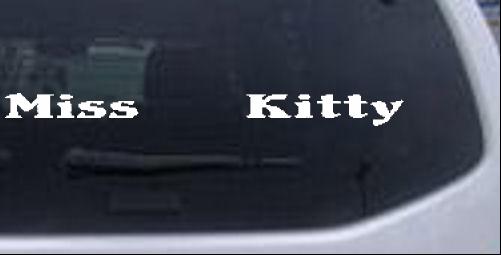 Miss Kitty Special Orders car-window-decals-stickers