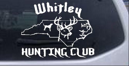 Whitley Hunting Club Special Orders car-window-decals-stickers