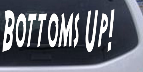 Bottoms Up Country car-window-decals-stickers