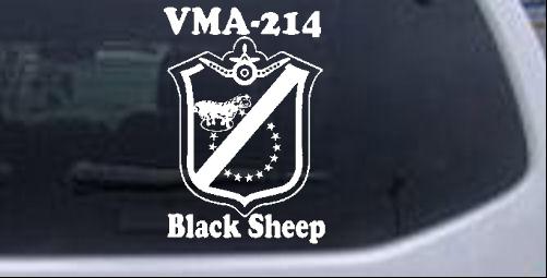 Black Sheep VMA 214 Special Orders car-window-decals-stickers